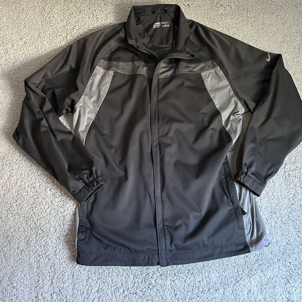 Nike Golf Storm Fit 1/4 Zip Black Jacket Men’s Size Large Waterproof Windproof
